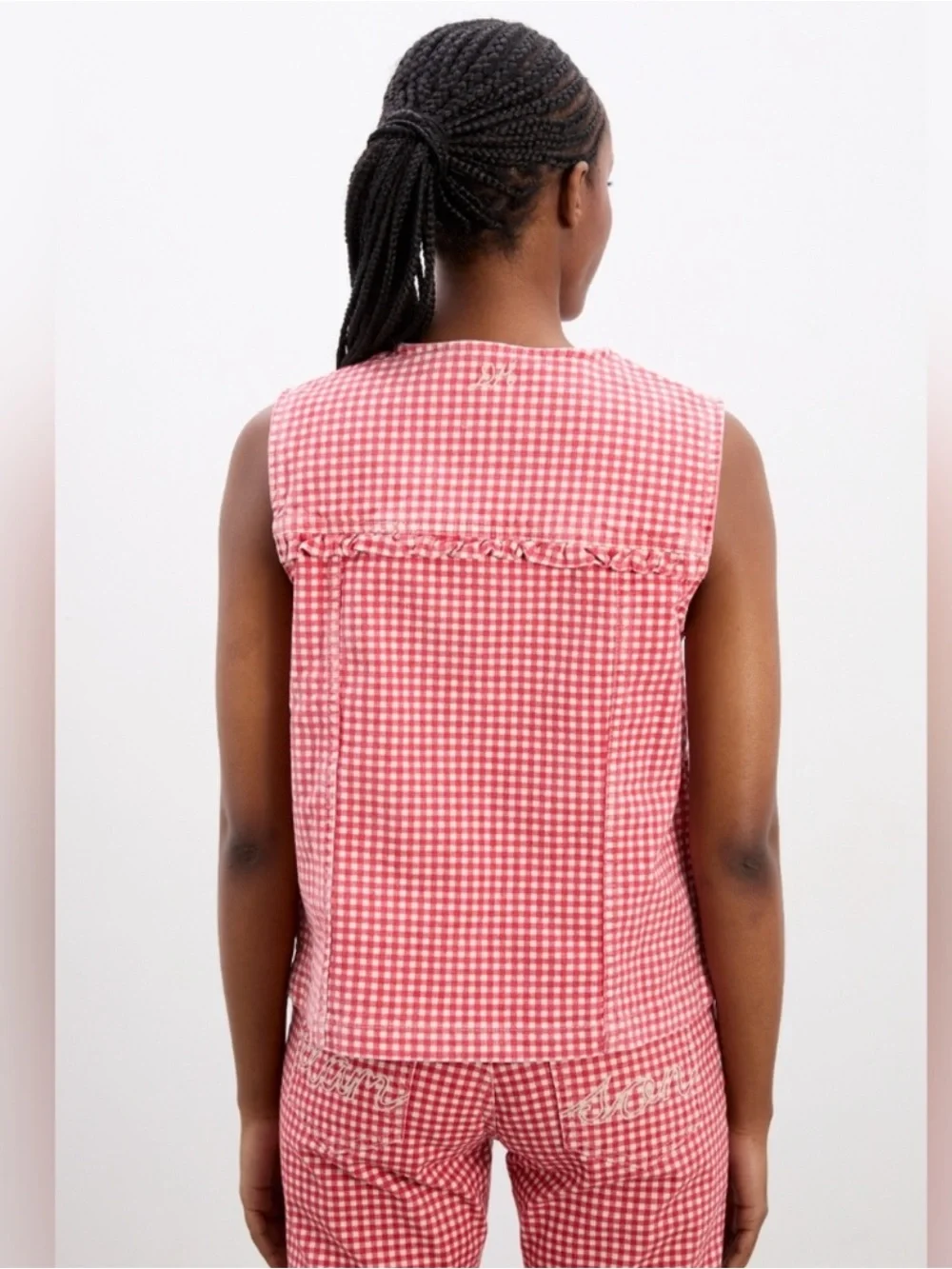 Damson Madder Gingham pant set